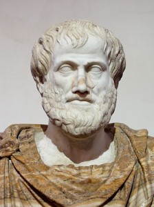 Photo d’un buste d’Aristote sculpté par Lysippos.