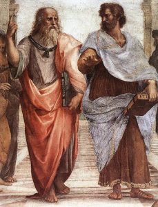 Tableau de Platon et Aristote à l’école d’Athènes