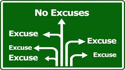 Plusieurs flèches avec excuses, et une seule au milieu sans excuses