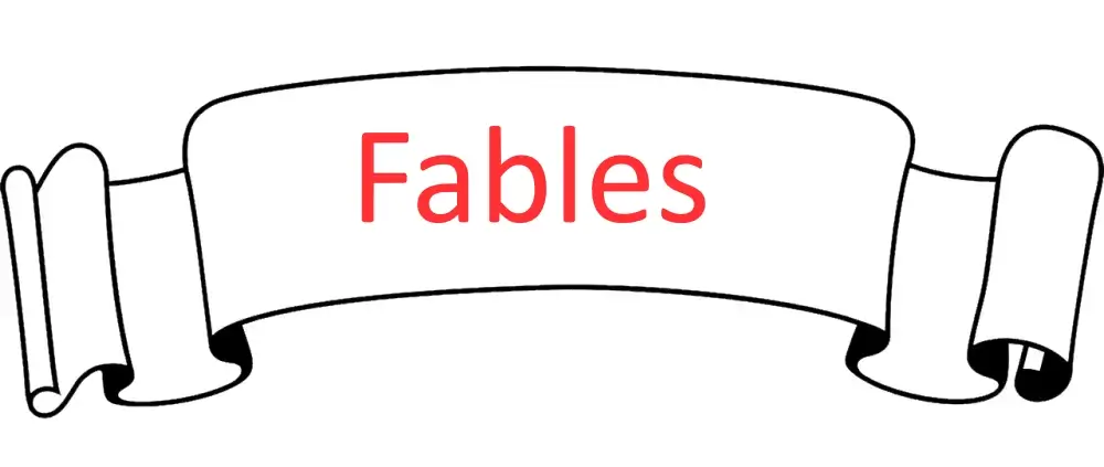 Bouclier avec le mot Fables