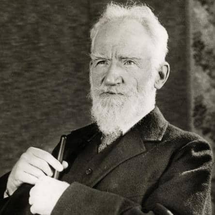 Portrait noir et blanc de George Bernard Shaw