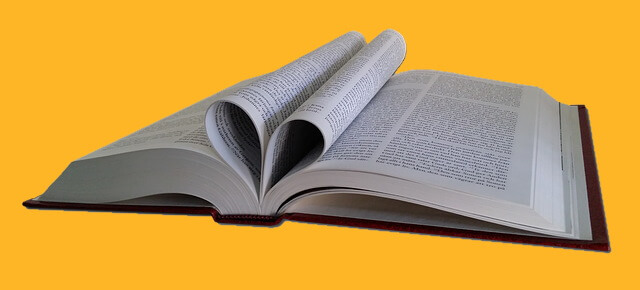 Un gros livre semblable à une bible