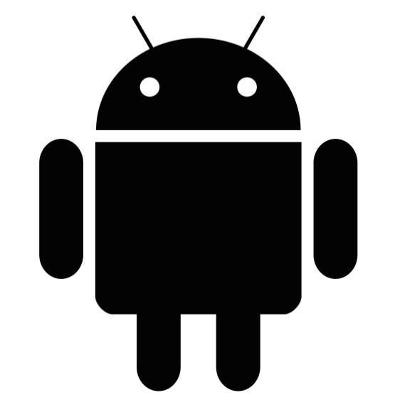 Dessin simple noir et blanc d’un robot.