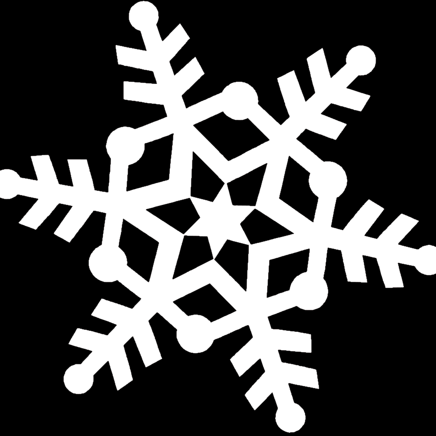 Un immense flocon de neige bien défini