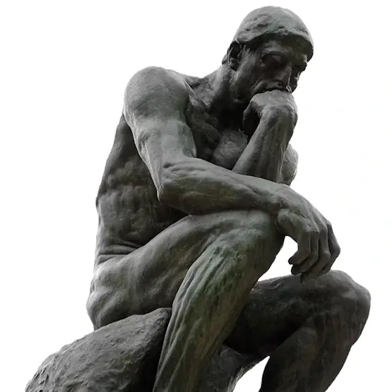 Statue du penseur de Rodin