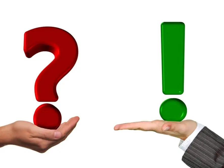 Un point d'interrogation et un point d'exclamation
